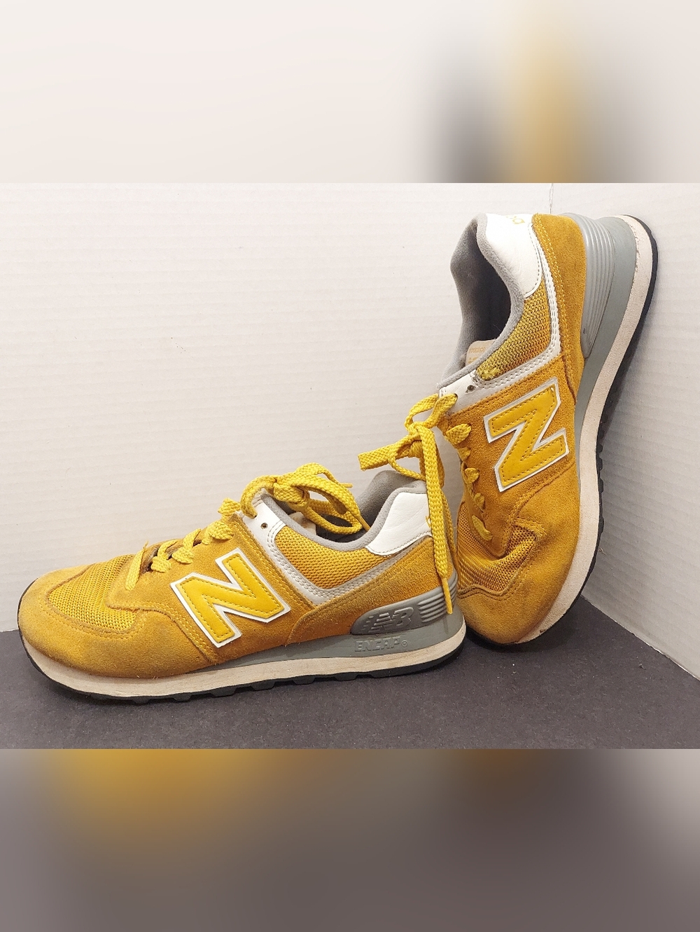 New Balance 574 Womens Size 7 Low Cut Sneakers Camel Shoes Wl574Unb Trainers